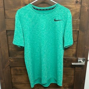 Green Nike technical tshirt, size medium